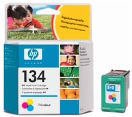 HP 134 Tri-colour Inkjet Print Cartridge