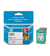 HP 141 Tri-colour Inkjet Print Cartridge with Vivera Inks