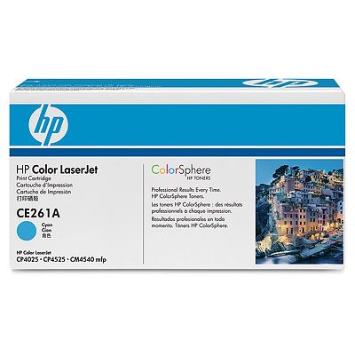 HP Color LaserJet CE261A Cyan Print Cartridge 
