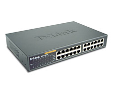 DLink 24-Port 10/100 Rackmountable Switch